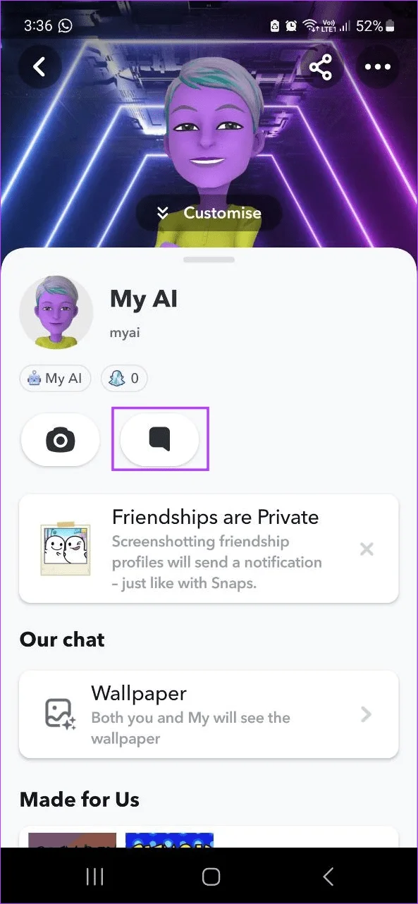 8 manieren om Snapchat te repareren Mijn AI werkt niet of wordt niet weergegeven op de mobiele app