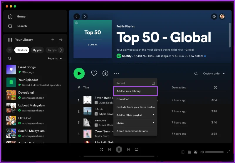 Come copiare una playlist Spotify su desktop e dispositivi mobili