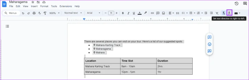 Come modificare la direzione del testo in Google Docs per PC e dispositivi mobili