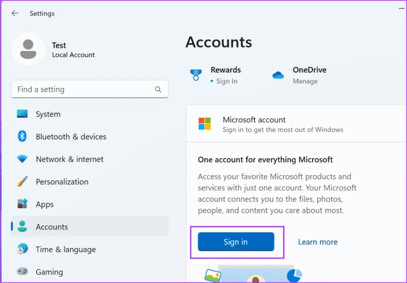 Iniciar sesión en cuenta de Microsoft