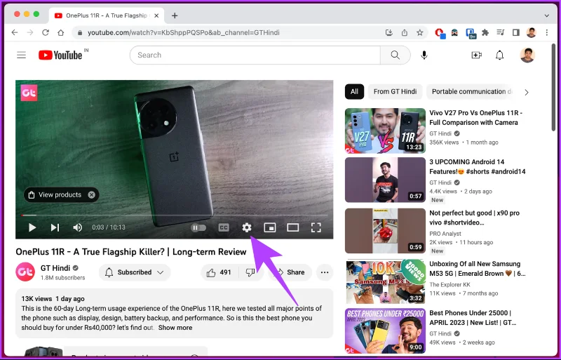 Come andare fotogramma per fotogramma su YouTube su desktop e dispositivi mobili