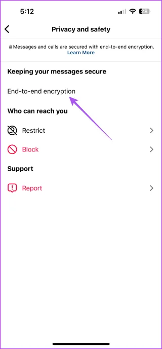 Come abilitare la crittografia end-to-end per le chat di Instagram
