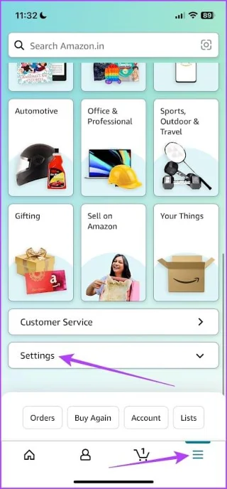 Come disconnettersi dall'app o dal sito web di Amazon