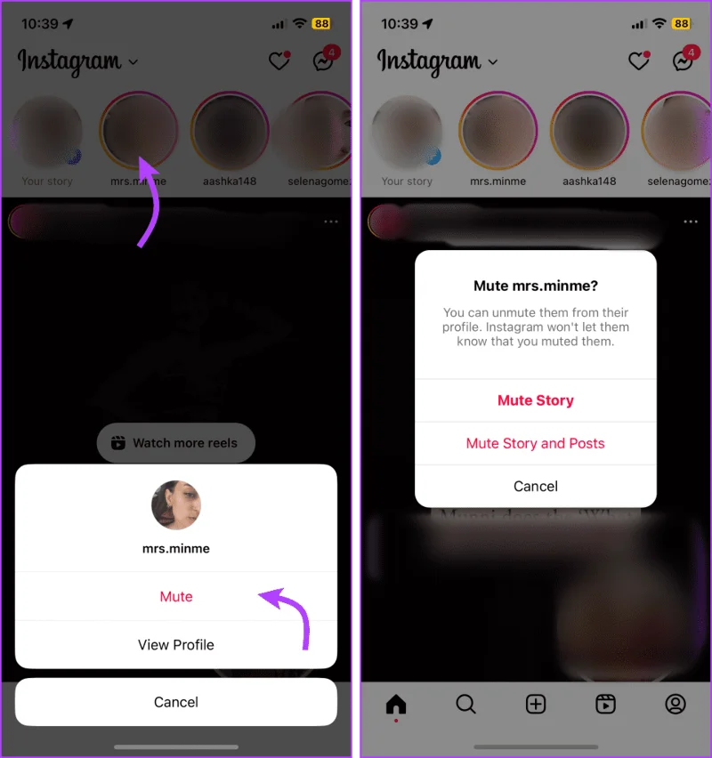 Meerdere manieren om iemand op Instagram te dempen vanaf iPhone, Android, webbrowser