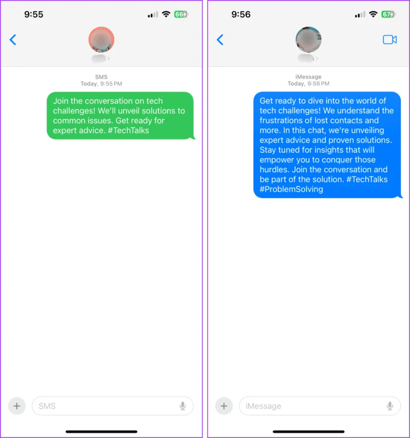 IMessage와 문자 메시지: 차이점은 무엇입니까?