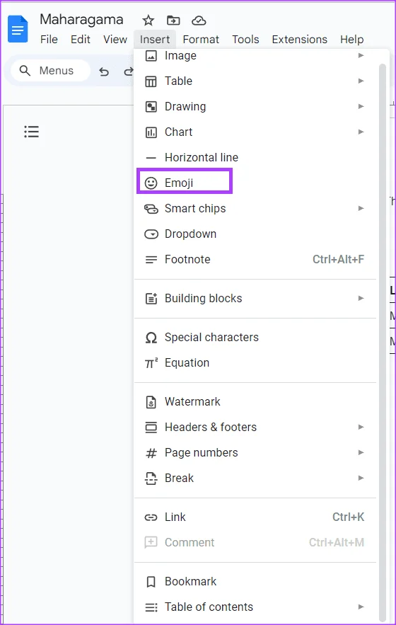 7 modi migliori per inserire emoji in Google Docs