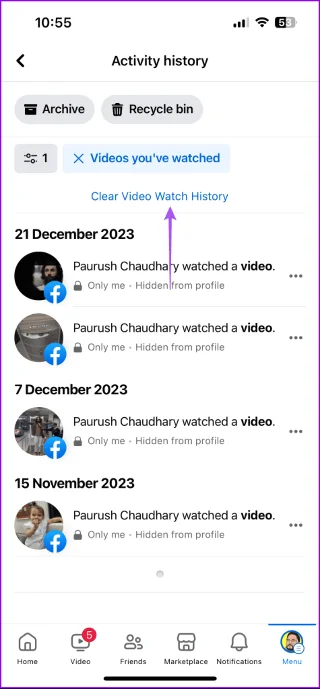 Comment supprimer l'historique de surveillance Facebook sur mobile et ordinateur de bureau