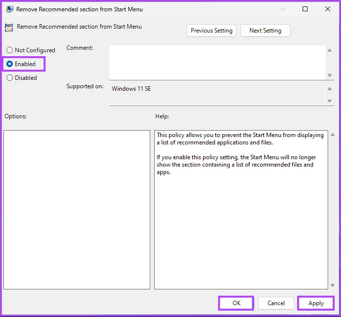 5 manieren om aanbevolen te verwijderen in Windows 11