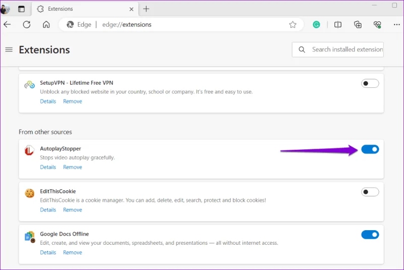 Hoe u automatisch afspelen voor audio en video's in Microsoft Edge kunt uitschakelen