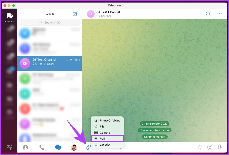Come creare un sondaggio in Telegram su desktop e dispositivi mobili