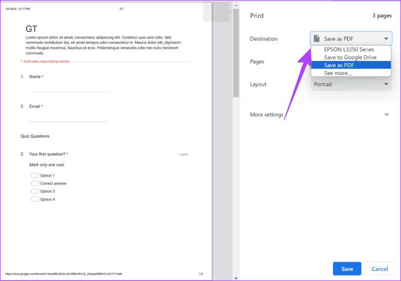 如何將 Google 表單轉換為 PDF、Google 文件或 Word