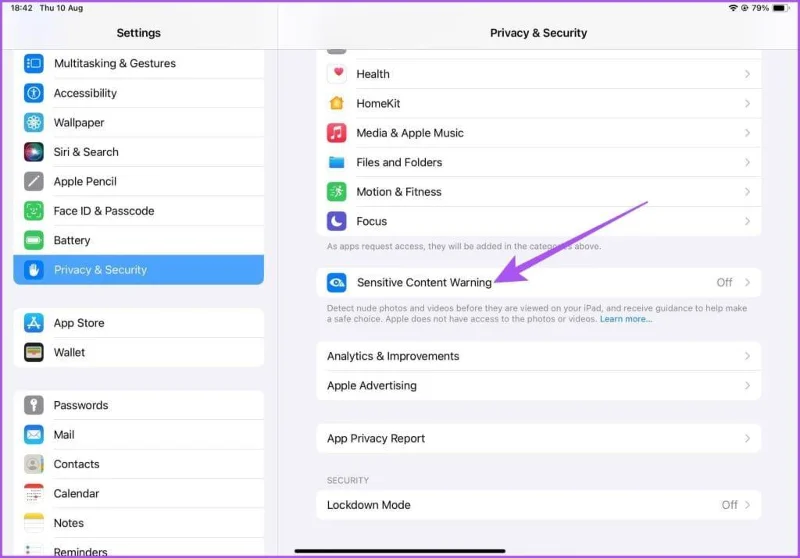 Waarschuwing voor gevoelige inhoud inschakelen op iPhone, iPad en Mac