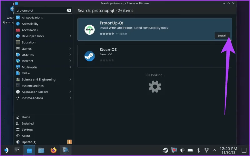 Cómo instalar Proton GE en Steam Deck