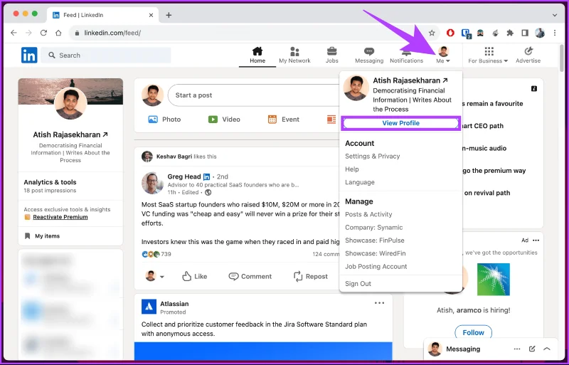 Comment trouver des publications et des emplois enregistrés sur LinkedIn