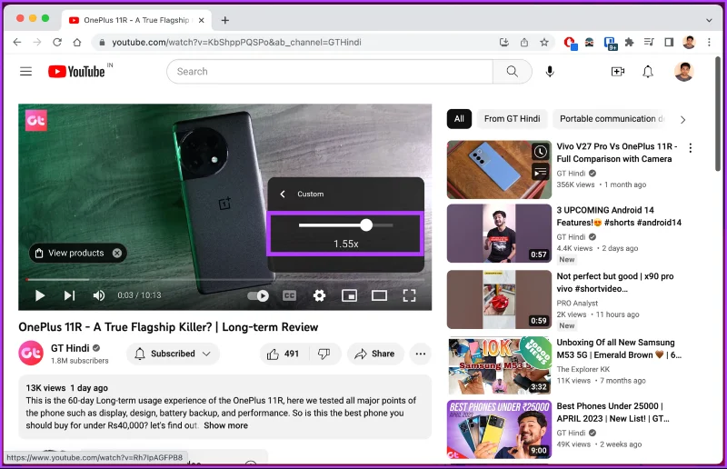 Come andare fotogramma per fotogramma su YouTube su desktop e dispositivi mobili