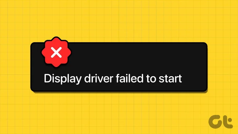 Diez formas principales de solucionar el error 'Error al iniciar el controlador de pantalla' en Windows 10 y 11