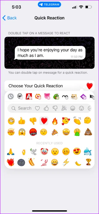 Comment utiliser les réactions aux messages dans Telegram sur mobile et ordinateur de bureau