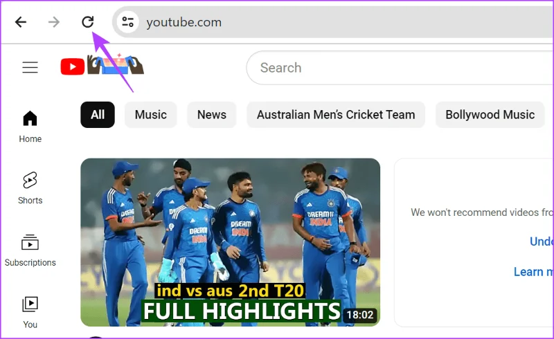 Perché la schermata iniziale di YouTube è vuota e come risolverla