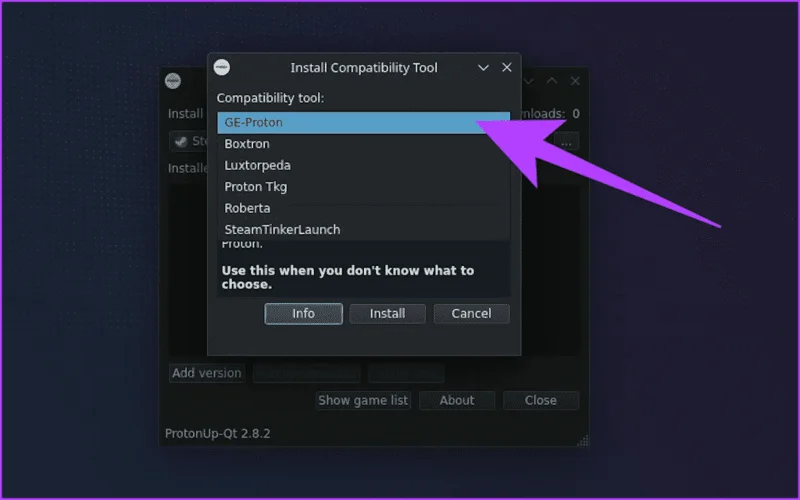 Cómo instalar Proton GE en Steam Deck
