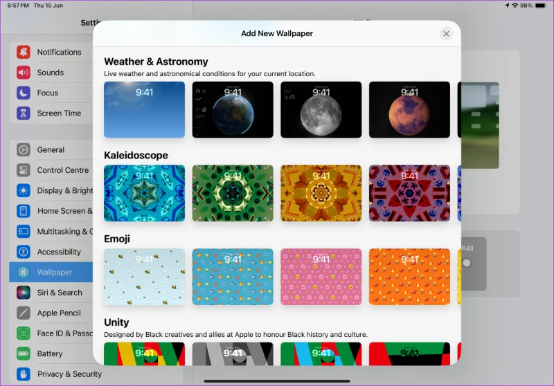 Comment personnaliser un écran de verrouillage iPad avec des widgets et des fonds d'écran animés