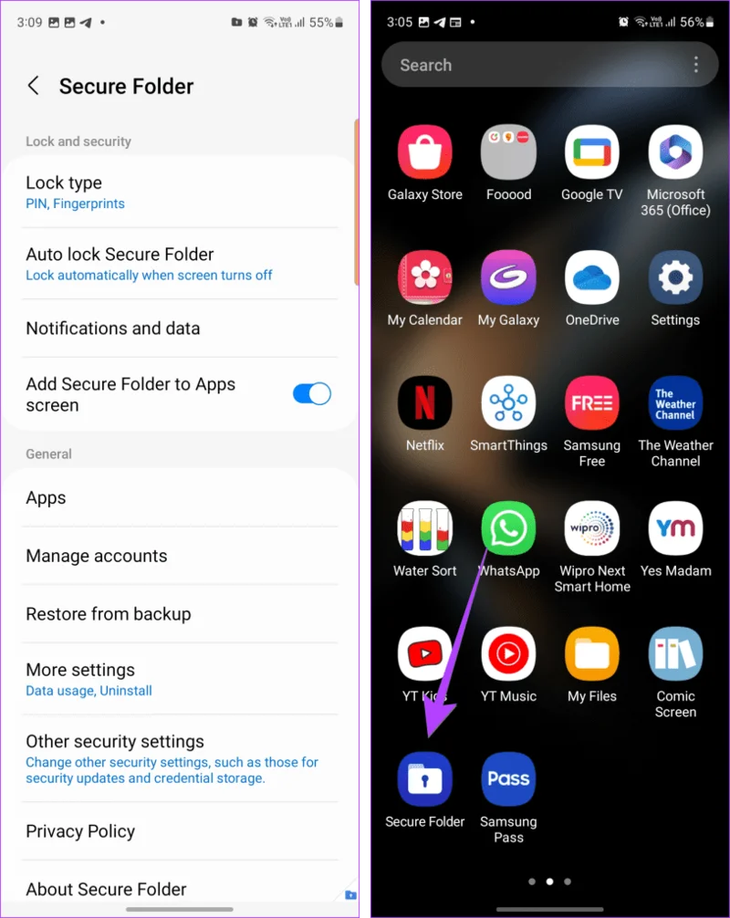 วิธีซ่อนหรือเลิกซ่อนแอพบนโทรศัพท์ Samsung Galaxy