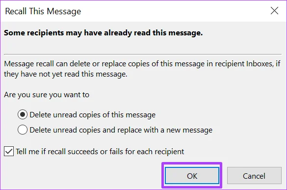Comment rappeler un e-mail sur Microsoft Outlook pour ordinateur et Web
