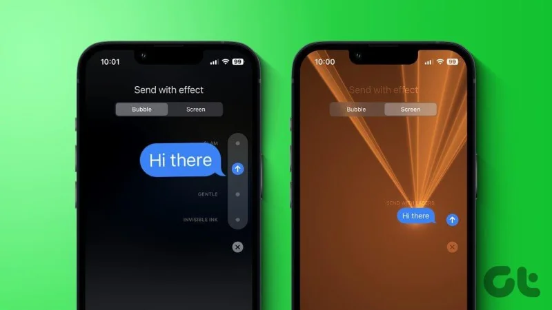 Top 9 iMessage-trucs zoals Pew Pew om speciale effecten op de iPhone toe te voegen