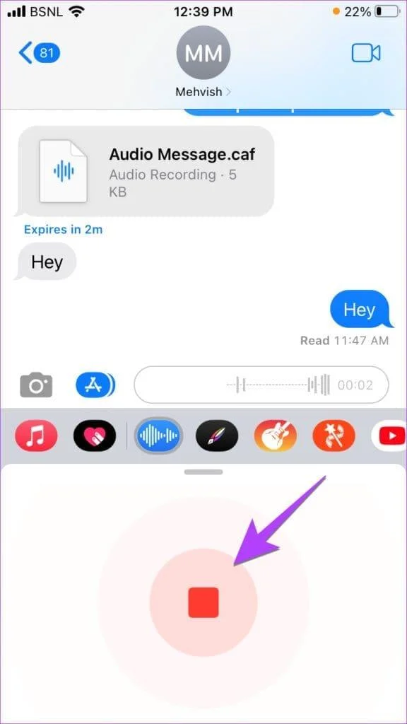 Een spraakbericht verzenden op de iPhone (iOS 17 bijgewerkt)