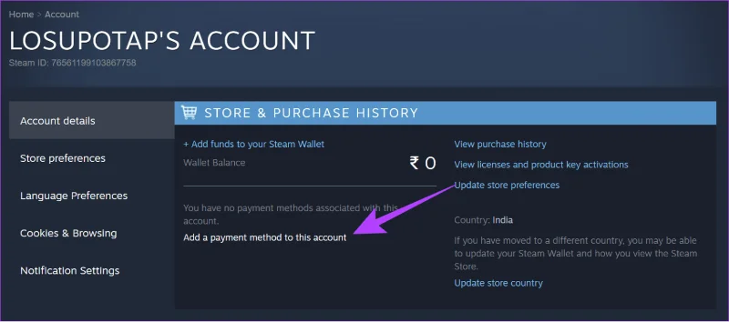 Comment corriger l'erreur d'achat (transaction) en attente sur Steam
