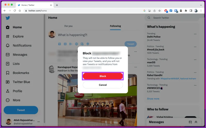 Come bloccare o bloccare gradualmente qualcuno su Twitter