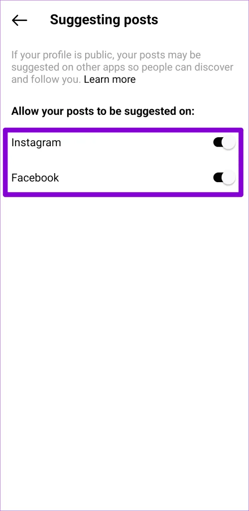 Come smettere di vedere post e notifiche dei thread su Instagram
