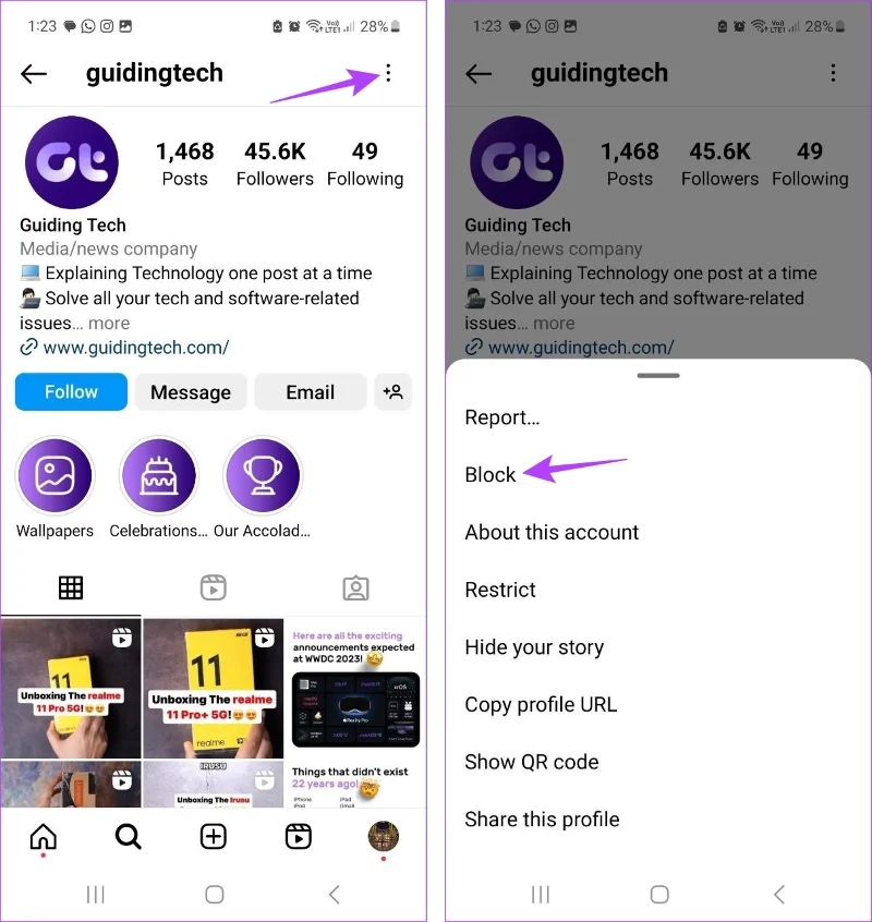 Comment masquer qui vous suivez sur Instagram