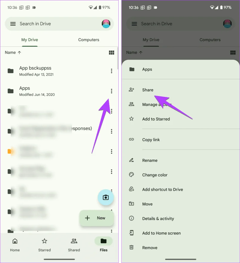 4 façons de partager des fichiers et des dossiers depuis Google Drive