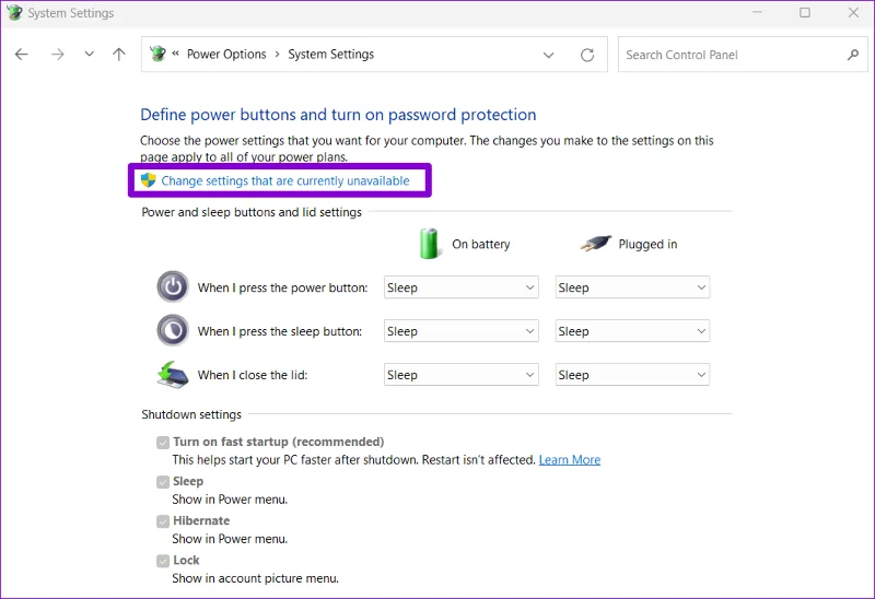 Windows 11에서 작동하지 않는 ���전 모드를 해결하는 11가지 방법