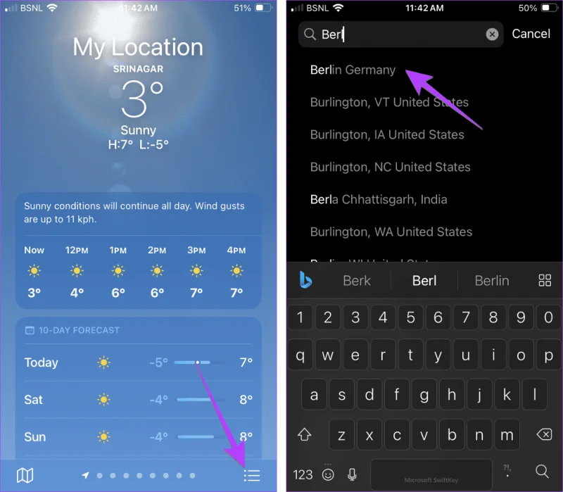 Hoe u de weerlocatie op iPhone, iPad of Apple Watch kunt wijzigen