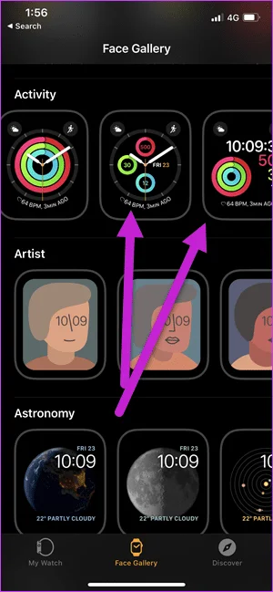 Come mostrare i passaggi sul quadrante di un Apple Watch