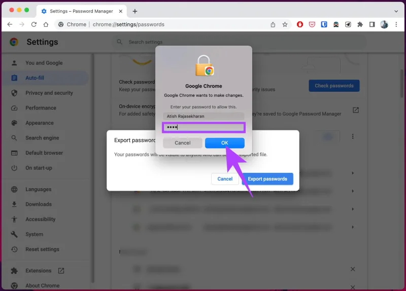 Hoe Chrome-wachtwoorden naar CSV te exporteren