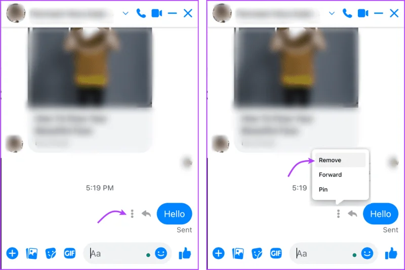 Comment supprimer les anciens messages sur Facebook Messenger des deux côtés