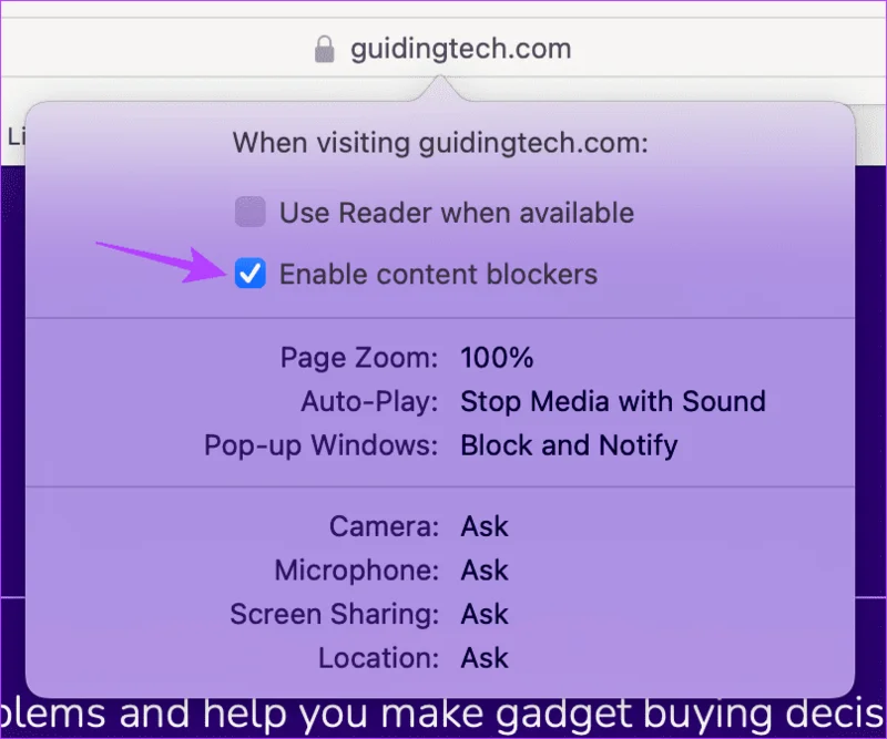 Hoe AdBlock in Safari op iPhone, iPad en Mac uit te schakelen