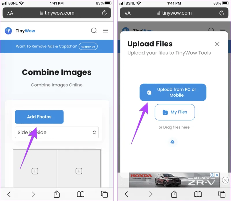 3 manieren om twee foto's naast elkaar op de iPhone te plaatsen