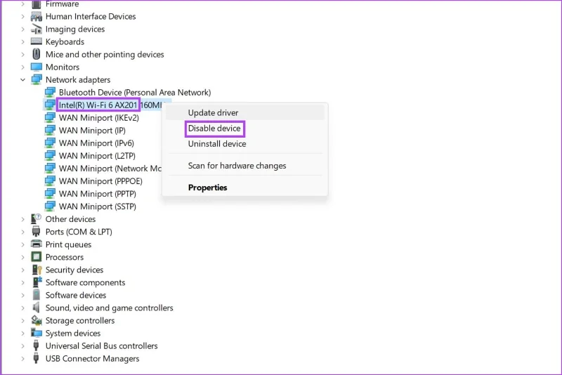 7 modi per risolvere i problemi relativi al driver o all'hardware dell'adattatore Intel Wi-Fi 6 AX201