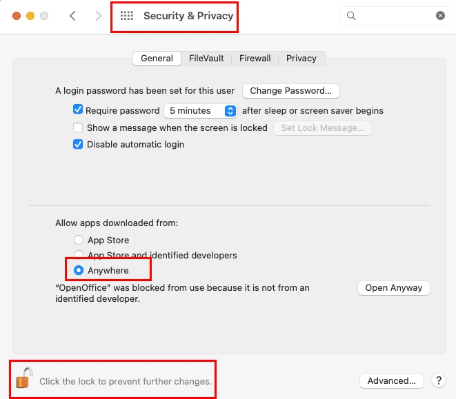 MacOS: Schakel “{appname} kan niet worden geopend omdat het van een niet-geïdentificeerde ontwikkelaar is” uit