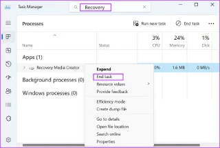 Las 7 formas principales de solucionar el error No podemos crear una unidad de recuperación en Windows 11