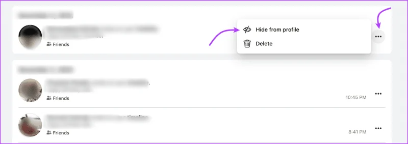 Comment masquer toutes les publications sur Facebook du public ou des amis