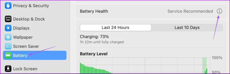 Que signifie le service de batterie recommandé sur Mac