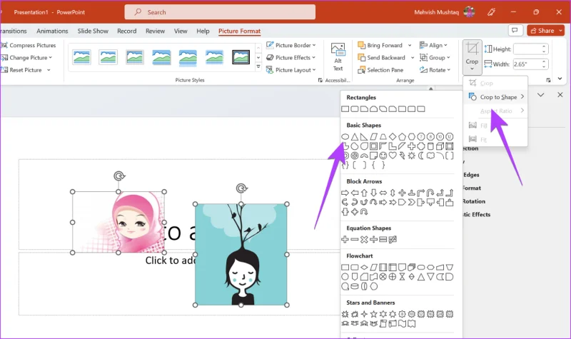 4 maneiras de cortar uma imagem em um círculo no PowerPoint