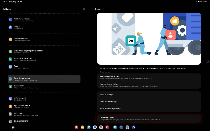 Samsung Galaxy Tab S9: Hoe Soft/Hard Reset uit te voeren