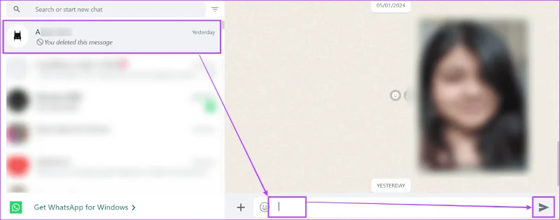 Comment envoyer un message vide sur WhatsApp