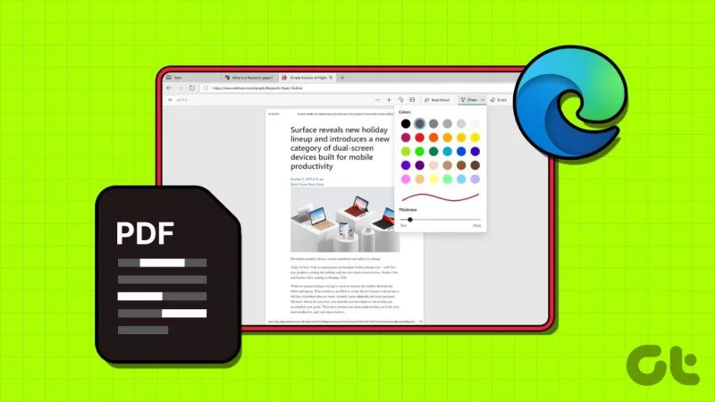 วิธีแก้ไข PDF โดยใช้ตัวแก้ไข PDF ในตัวของ Microsoft Edge