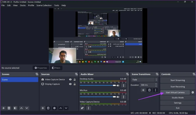 Cómo configurar la cámara virtual OBS en Windows y Mac